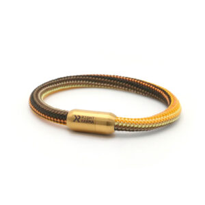 right-karma-Armband-Segeltau-beige-braun-verschluss-gold-namaste-relax-your-soul Accessoire für Damen und Herren